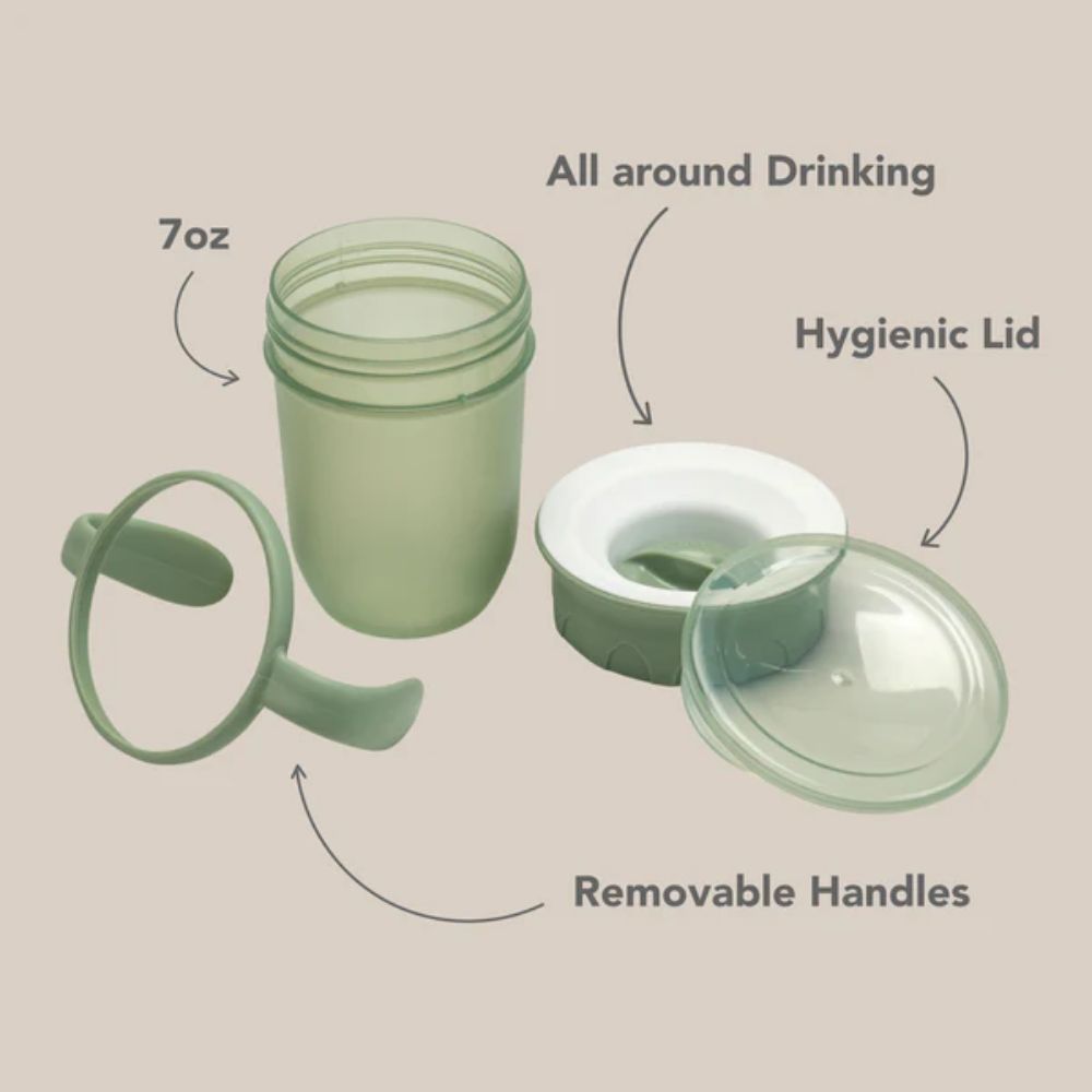 noüka All - Around Spill - Free Sippy Cup for Toddlers in Moss Color