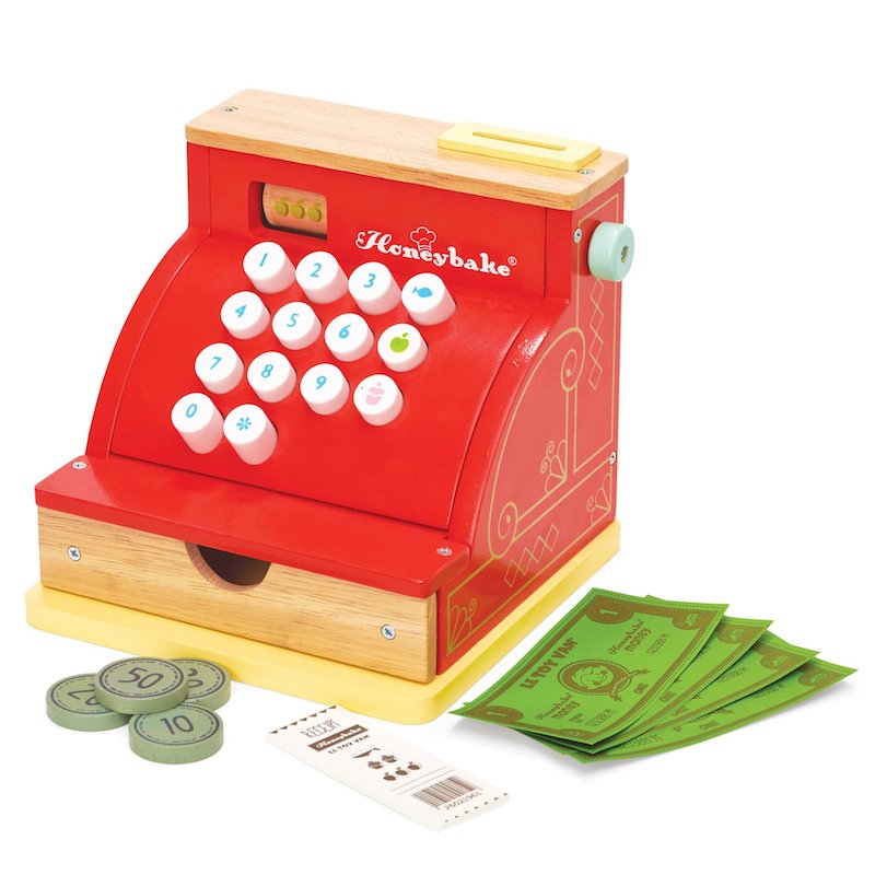 Le Toy Van Classic Wooden Cash Register Toy for Kids