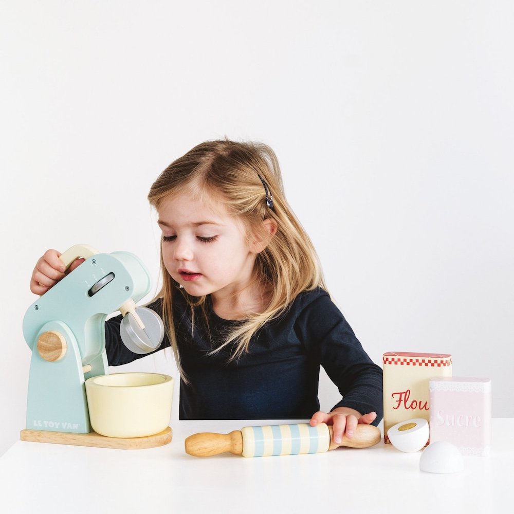 Le Toy Van Wooden Toy Kitchen Mixer Set for Kids
