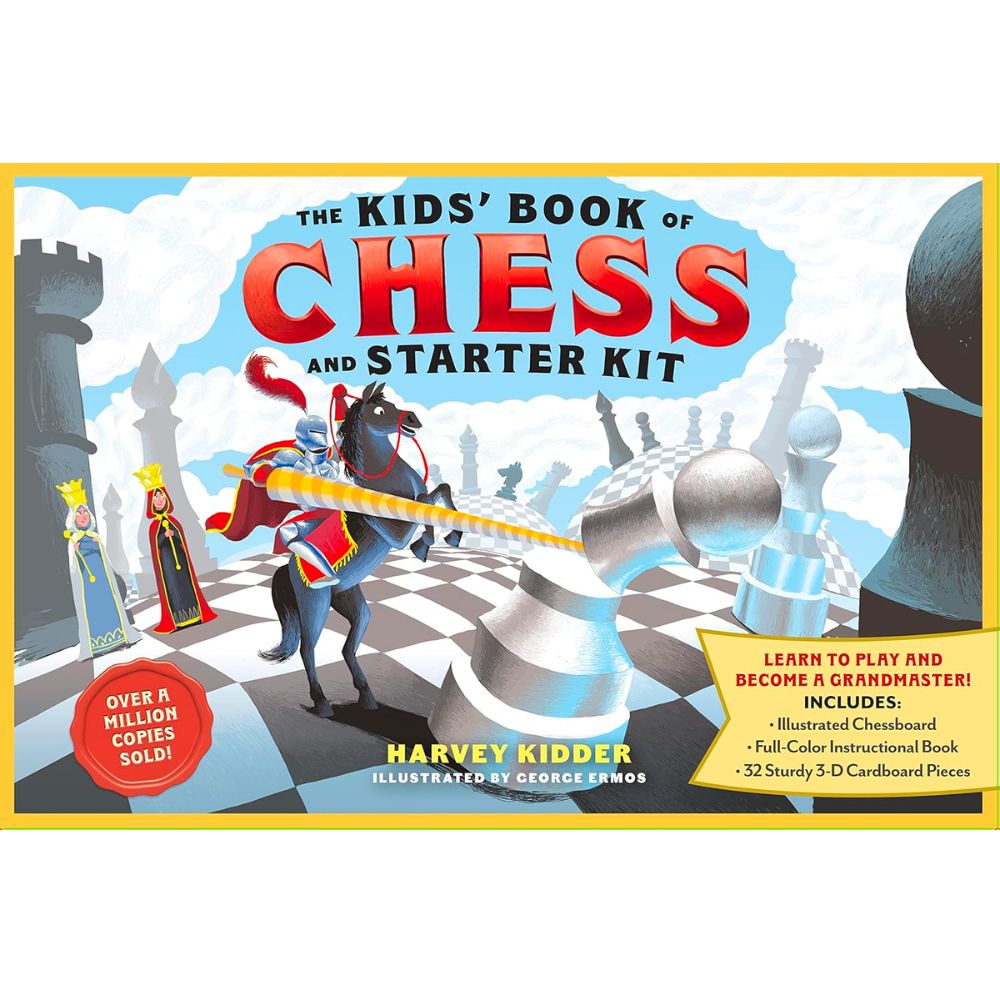 Children's Starter Kit: The Illustrated Book of Chess and Chess Pieces Set