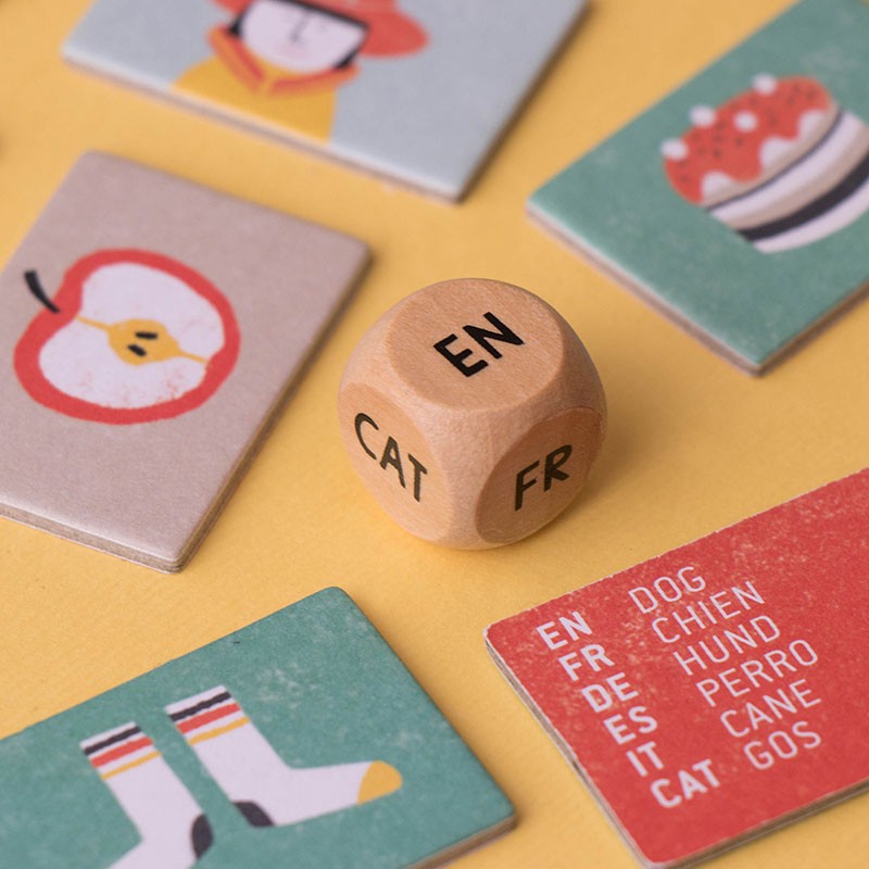 Londji Multilingual Vocabulary Learning Board Game - I Speak 6 Languages