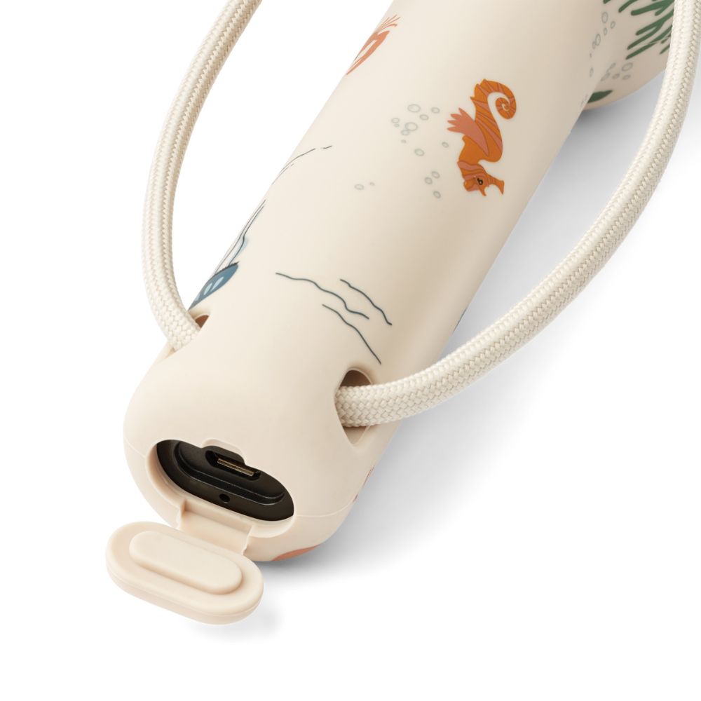 Liewood Sea Creature Printed Dimmable Flashlight in Gray Color