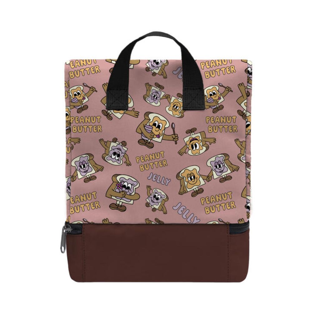 Headster Peanutty and Jelly Delight Lunch Box for School and Outdoor Use - Wild Rose Color