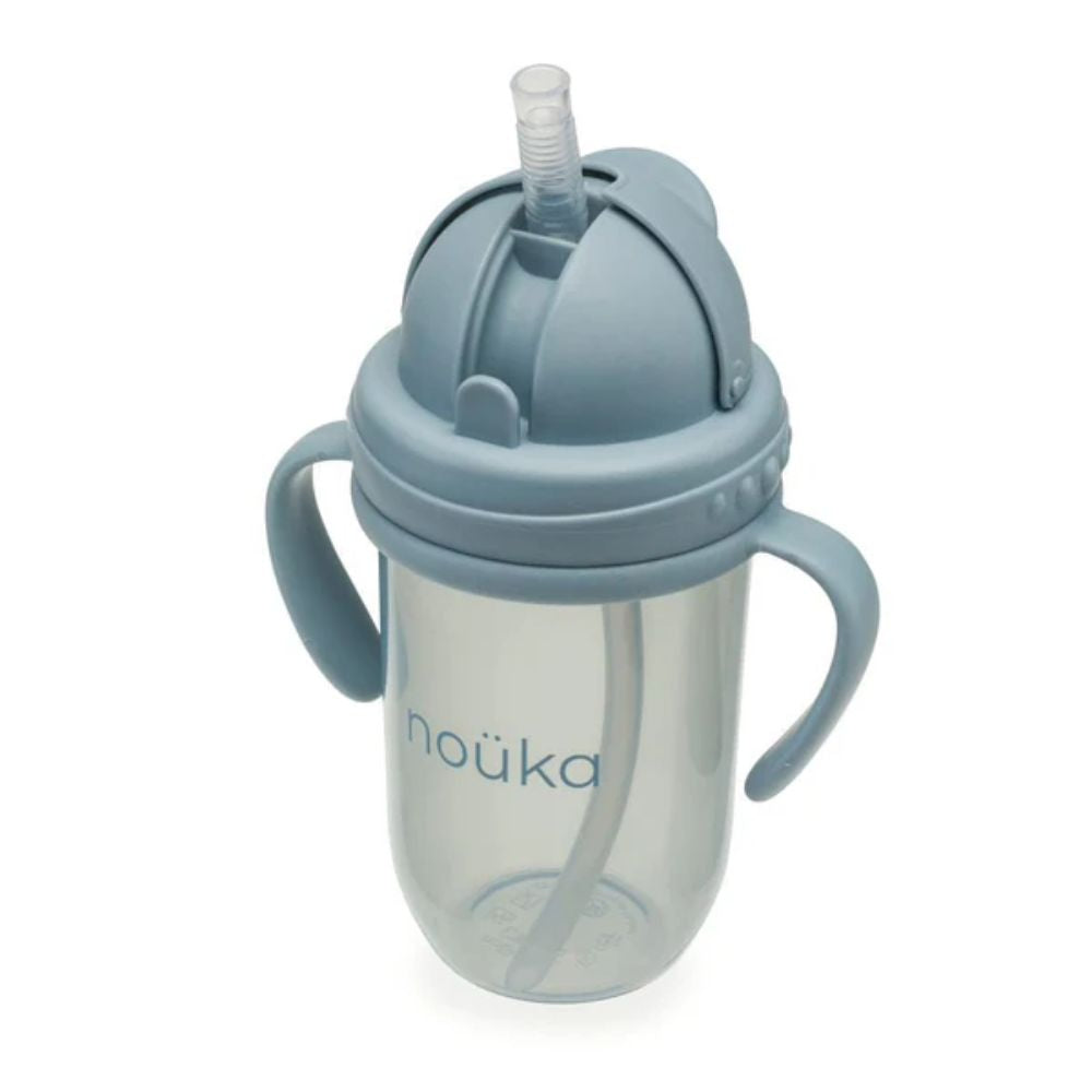 noüka Wave-Patterned Straight Straw Cup for 6-Month to 5-Year-Old Kids