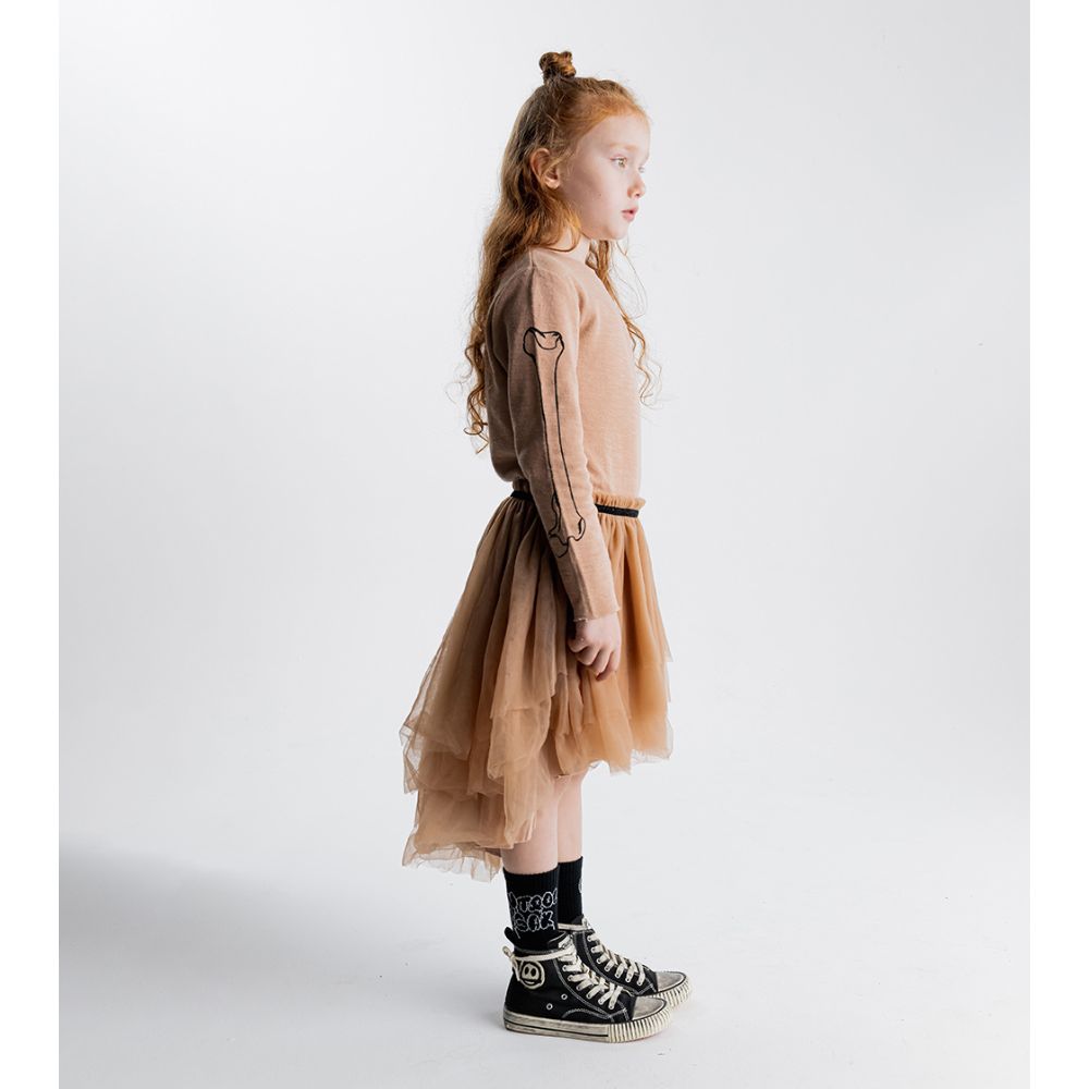 Nununu Tulle Crossbone Dress for Fashionable Wear