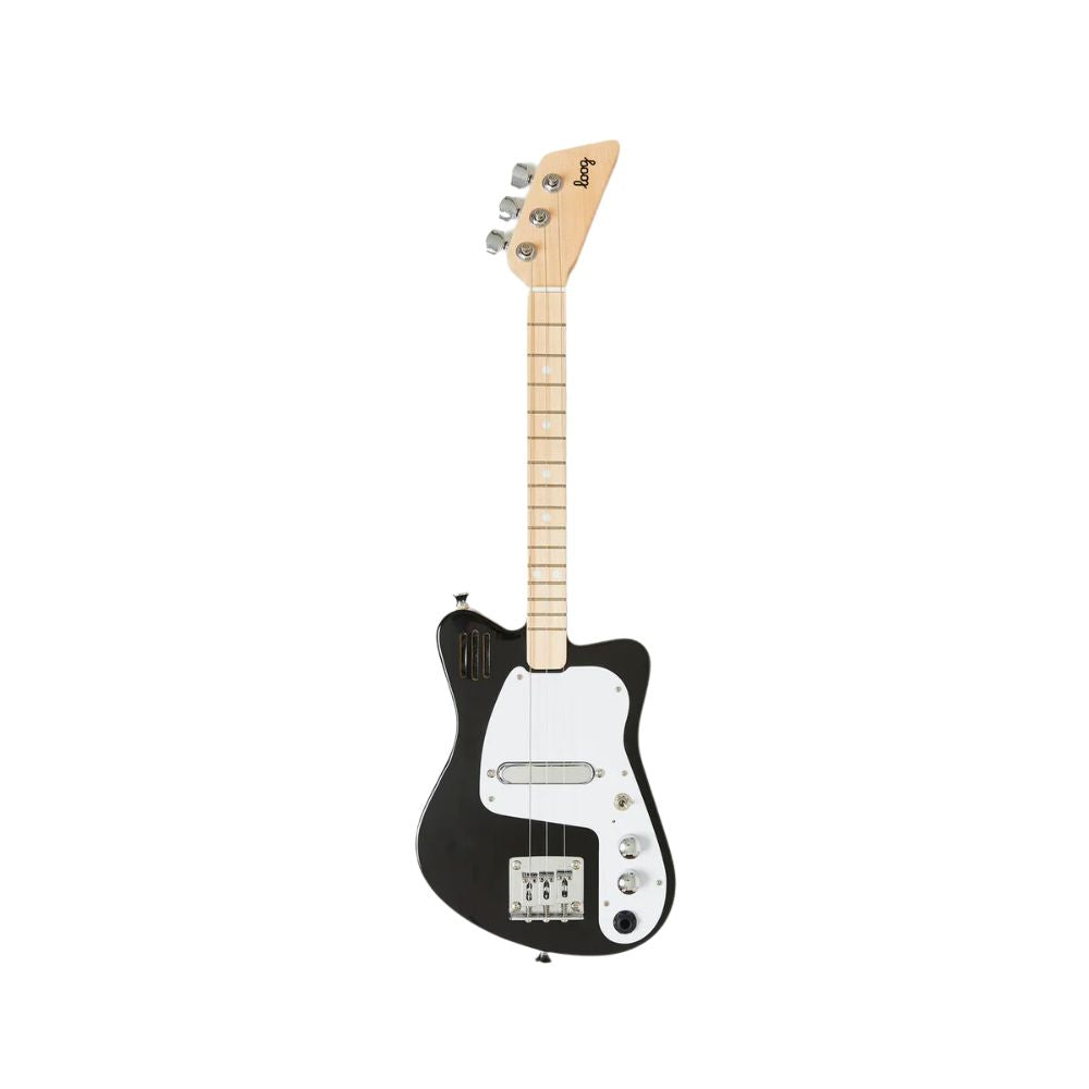 Black Loog Mini Electric Guitar with Integrated Amp