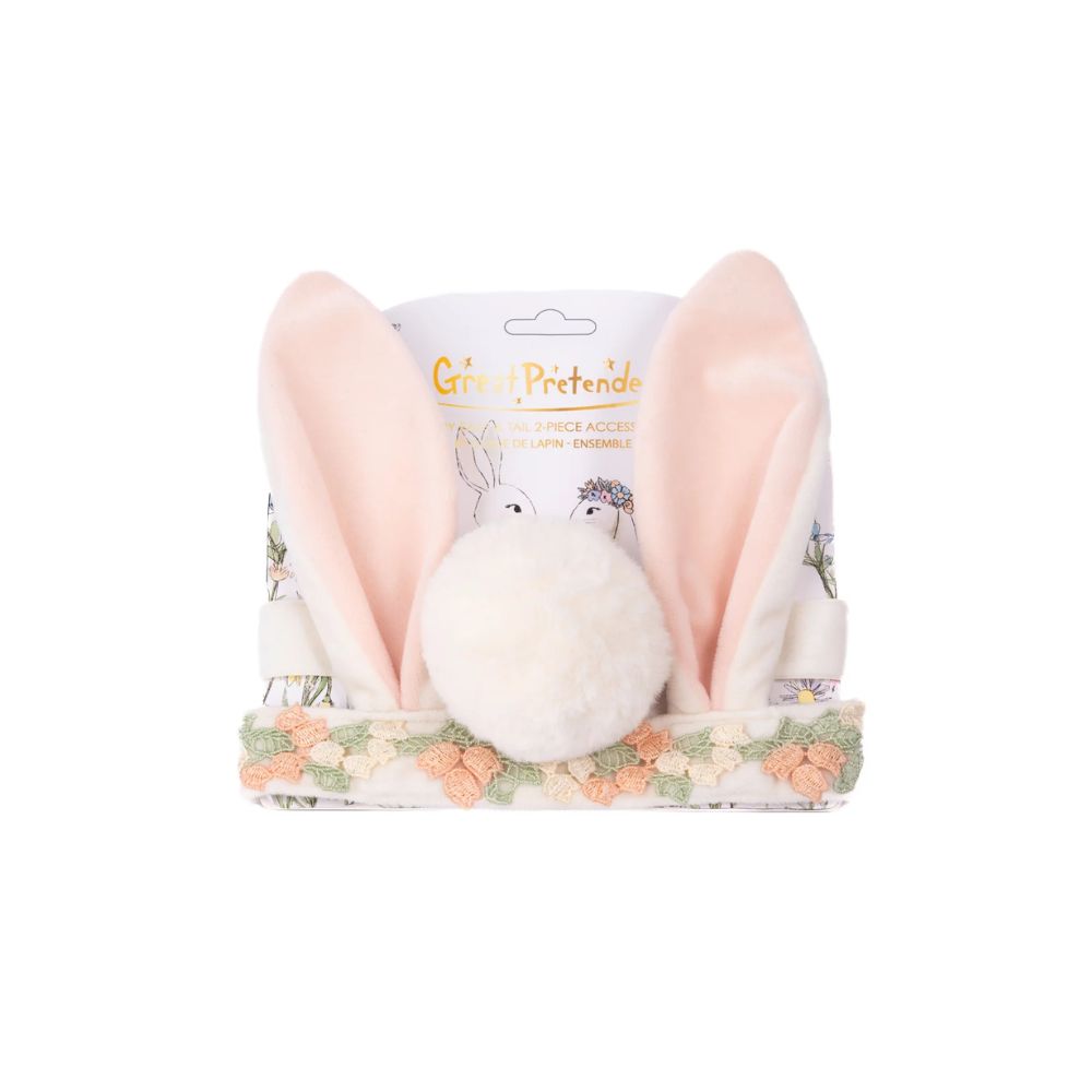 Adorable Soft Furry Bunny Ears and Tail Accessory Set for Fun