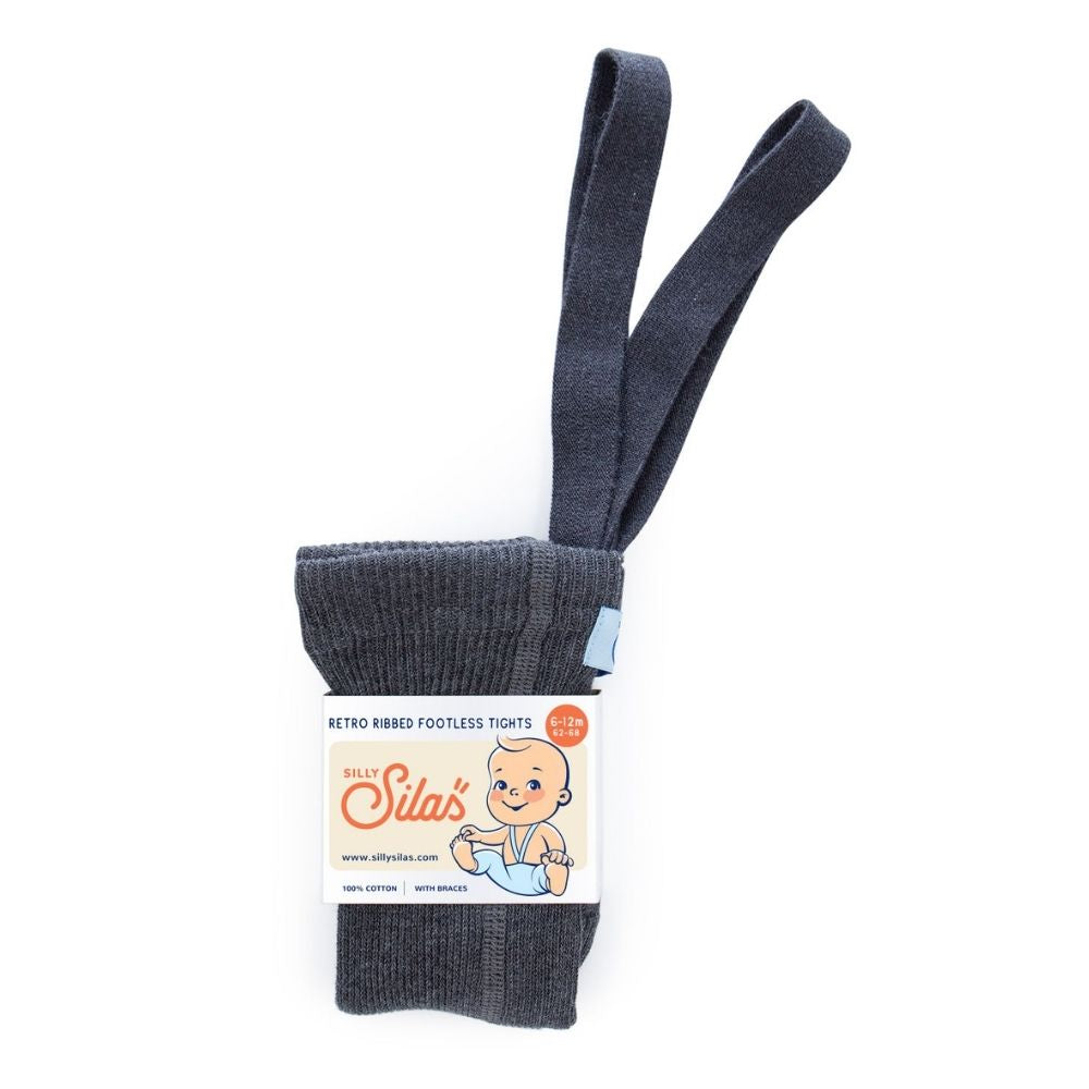 Super Soft Silly Silas Ribbed Footless Tights for Active Babies and Toddlers