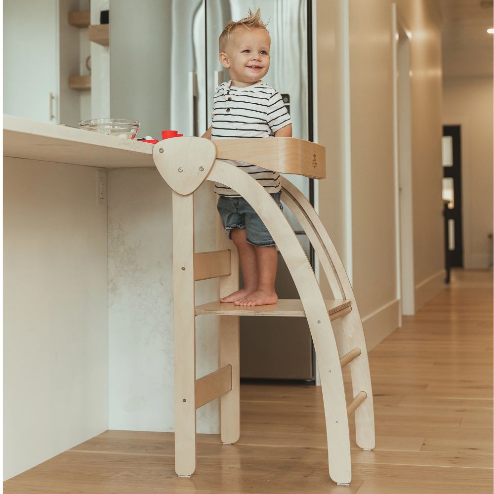 Kinderfeets Natural Pikler Gym Observation Tower - Ideal for Imaginative and Educational Play