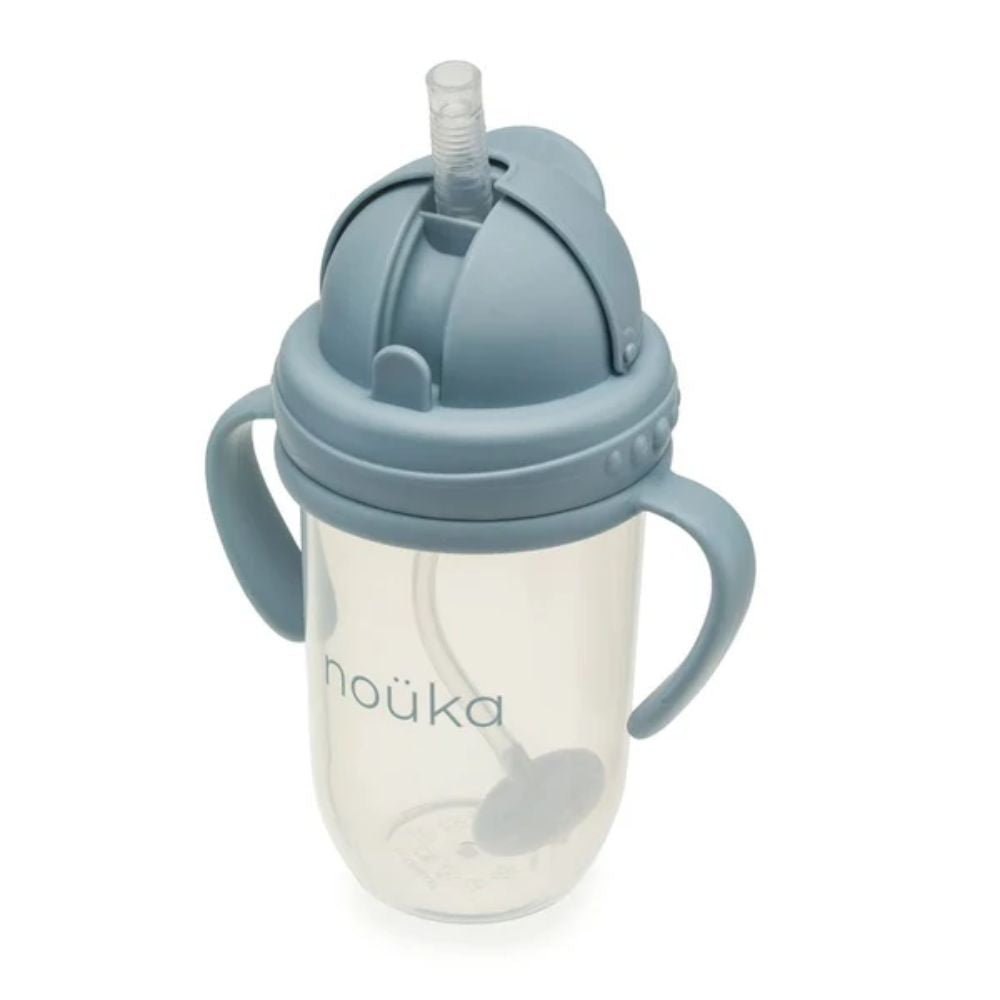 noüka 9OZ Wave Non-Spill Weighted Straw Cup for Babies and Toddlers