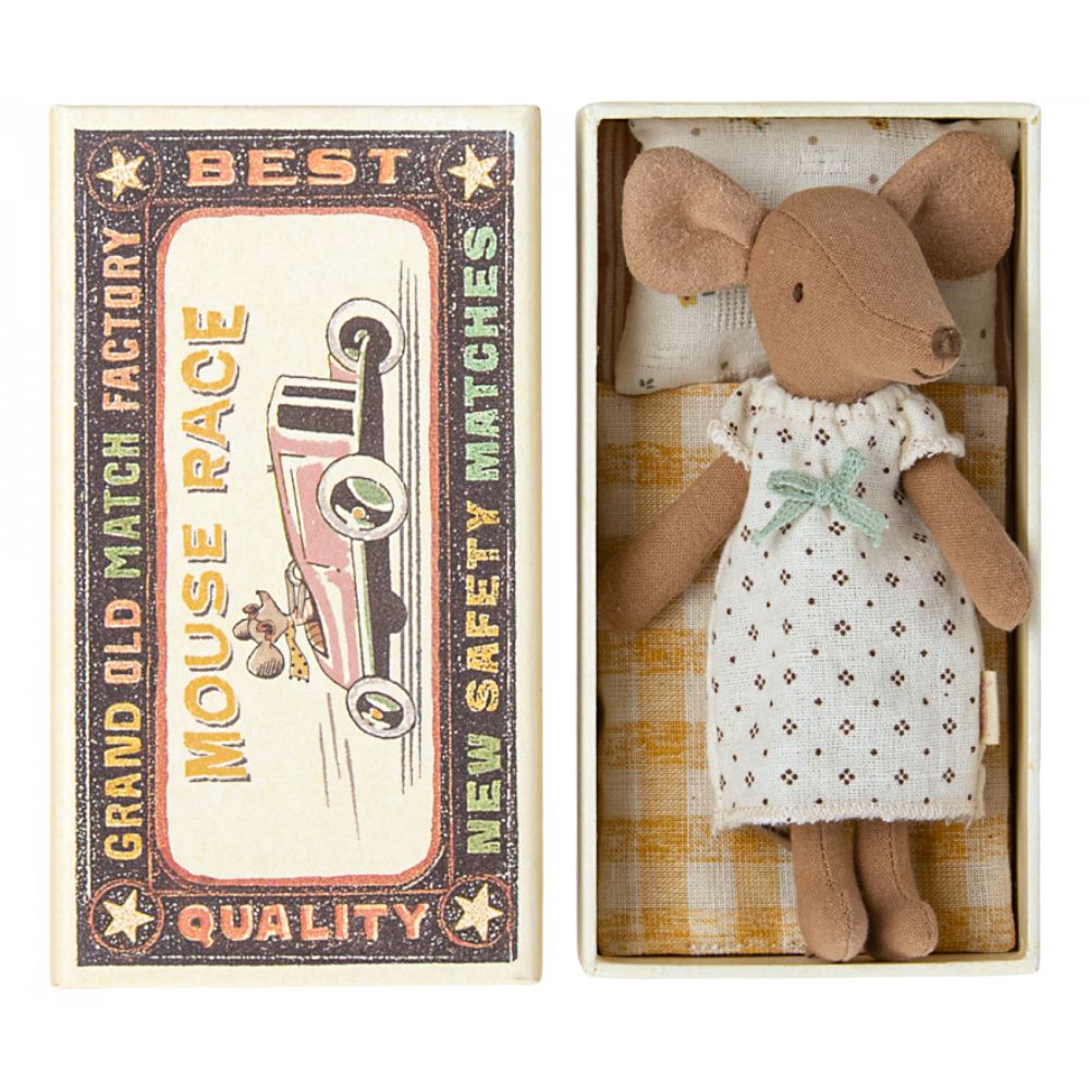 2023 Maileg Big Sister Mouse Doll in Matchbox - Ideal Toy for Kids