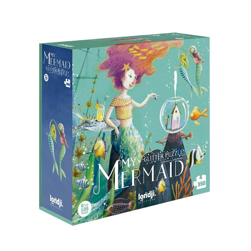 Londji 350 - Piece Glitter Puzzle - My Enchanting Mermaid Design