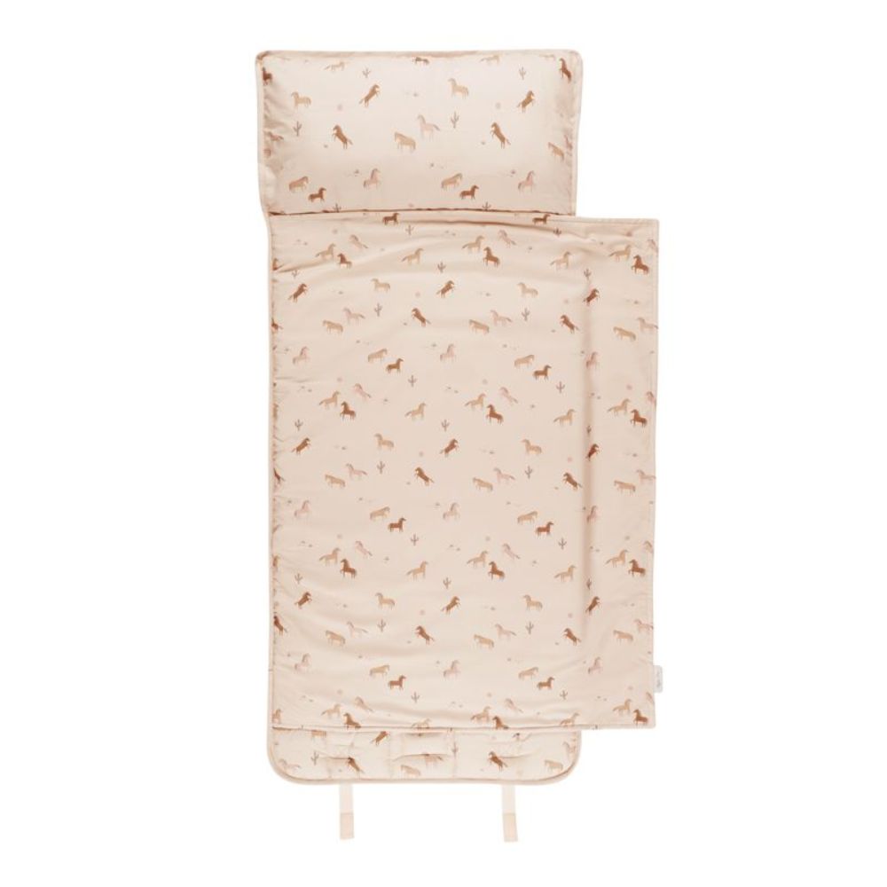 Rylee + Cru 100% Polyester Nap Mat with All-Over Horse Print