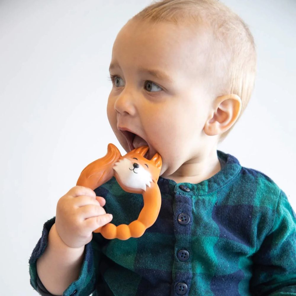 Natruba Soft Rubber Fox-shaped Teether for Babies