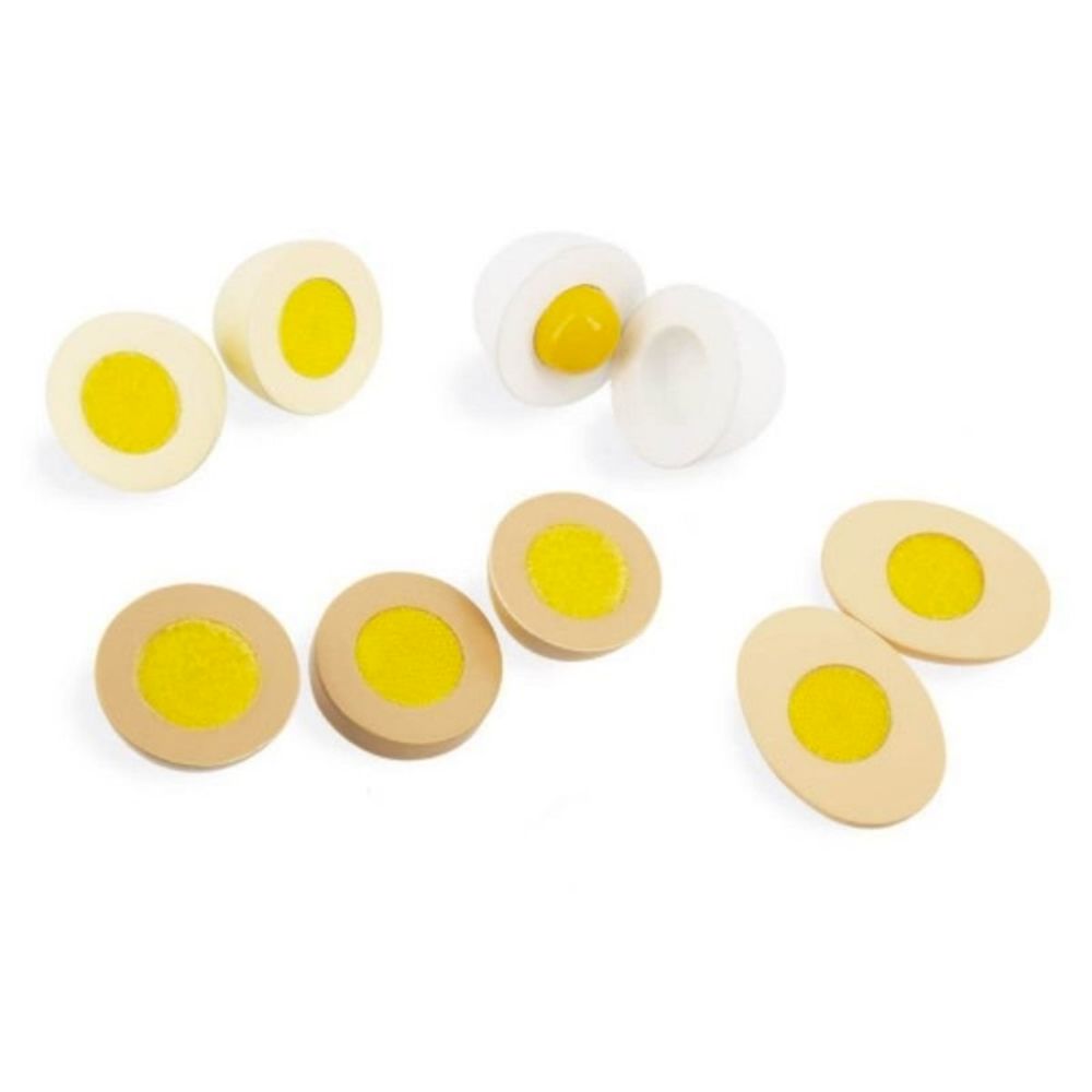 Janod Wooden Toy Eggs for The Little Chef's Kitchen Play
