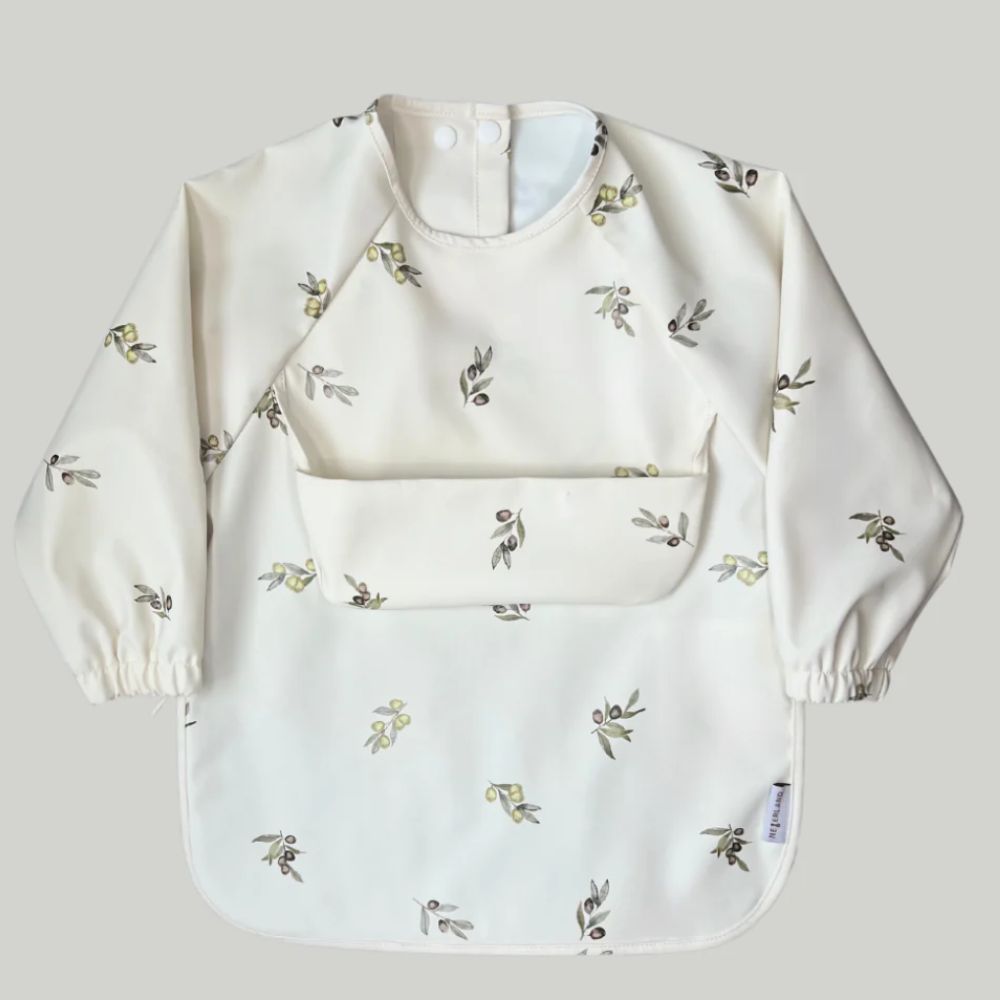 Neferland Classic Eco-Friendly High Pocket Long-Sleeved Bib for Kids