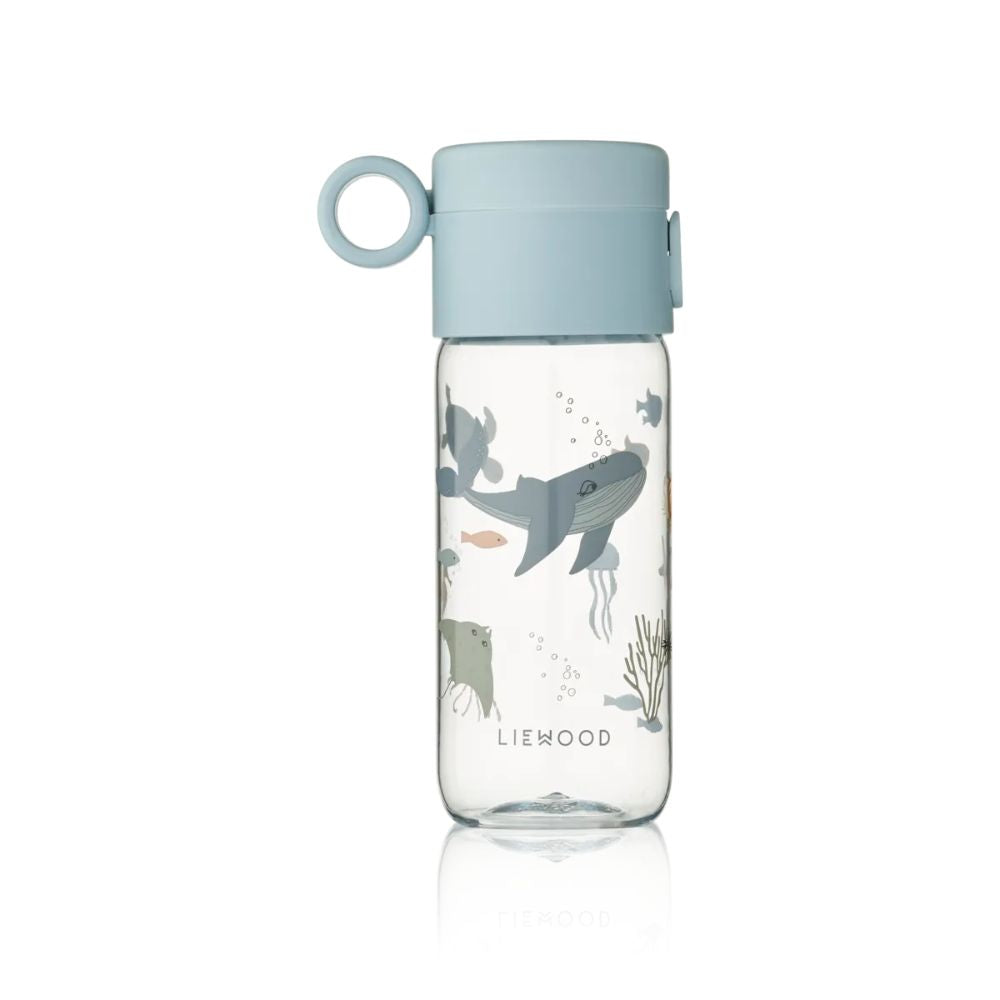 Liewood Clemence 350ml Tritan Water Bottle with Sea Creature Prints for Juniors