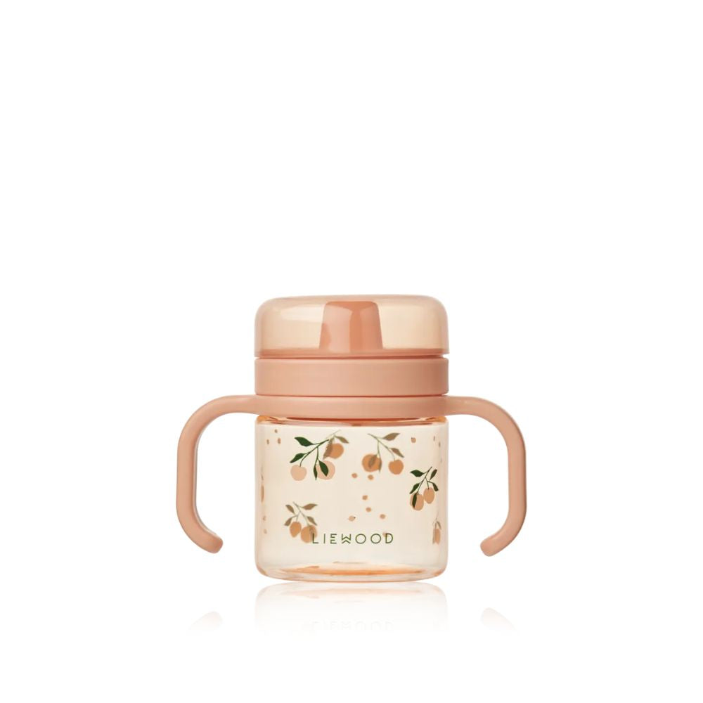 Liewood Kylo 280ml Peach - Shatterproof Tritan Sippy Cup for Drinking Skills