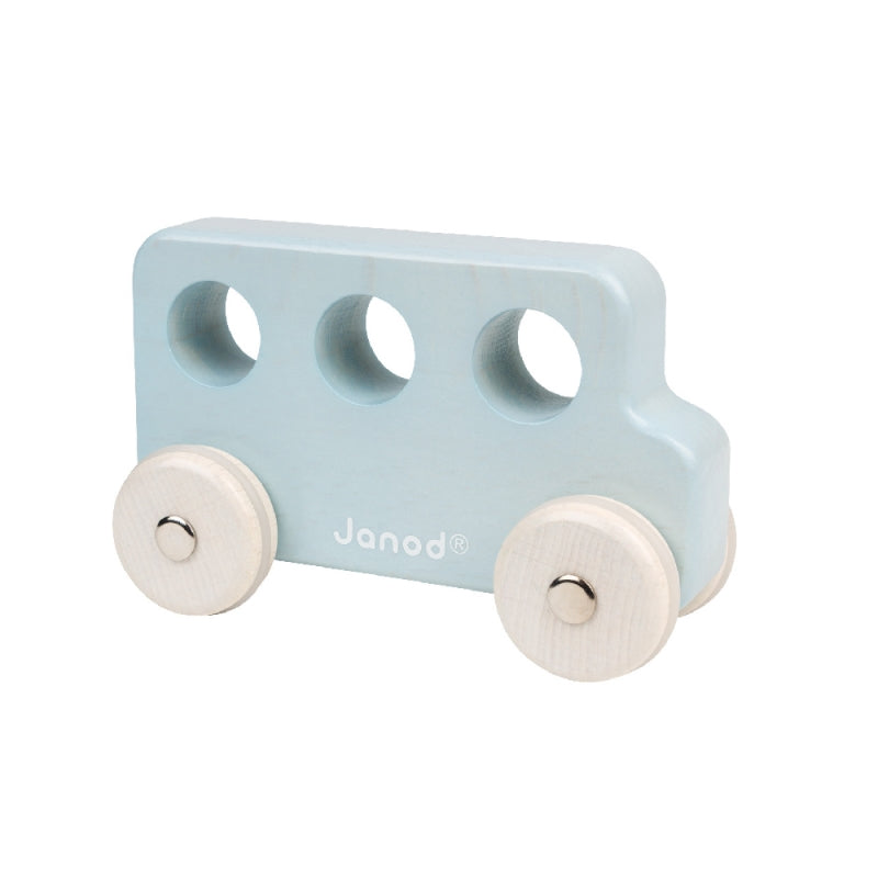 Janod Wooden Small Push Vehicles for Toddlers
