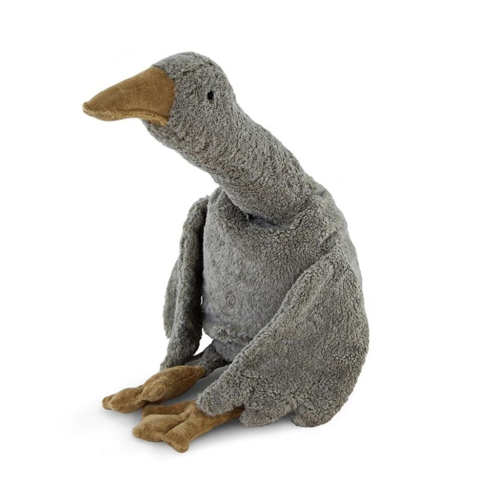 Large Grey Senger Cuddly Goose - A Cozy Handmade Ecological Plush Toy and Pillow