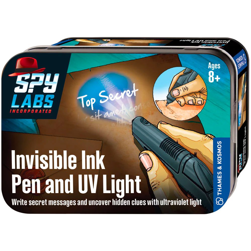 Spy Labs High - Tech Invisible Ink Pen with Built - in UV Light for Secret Messages