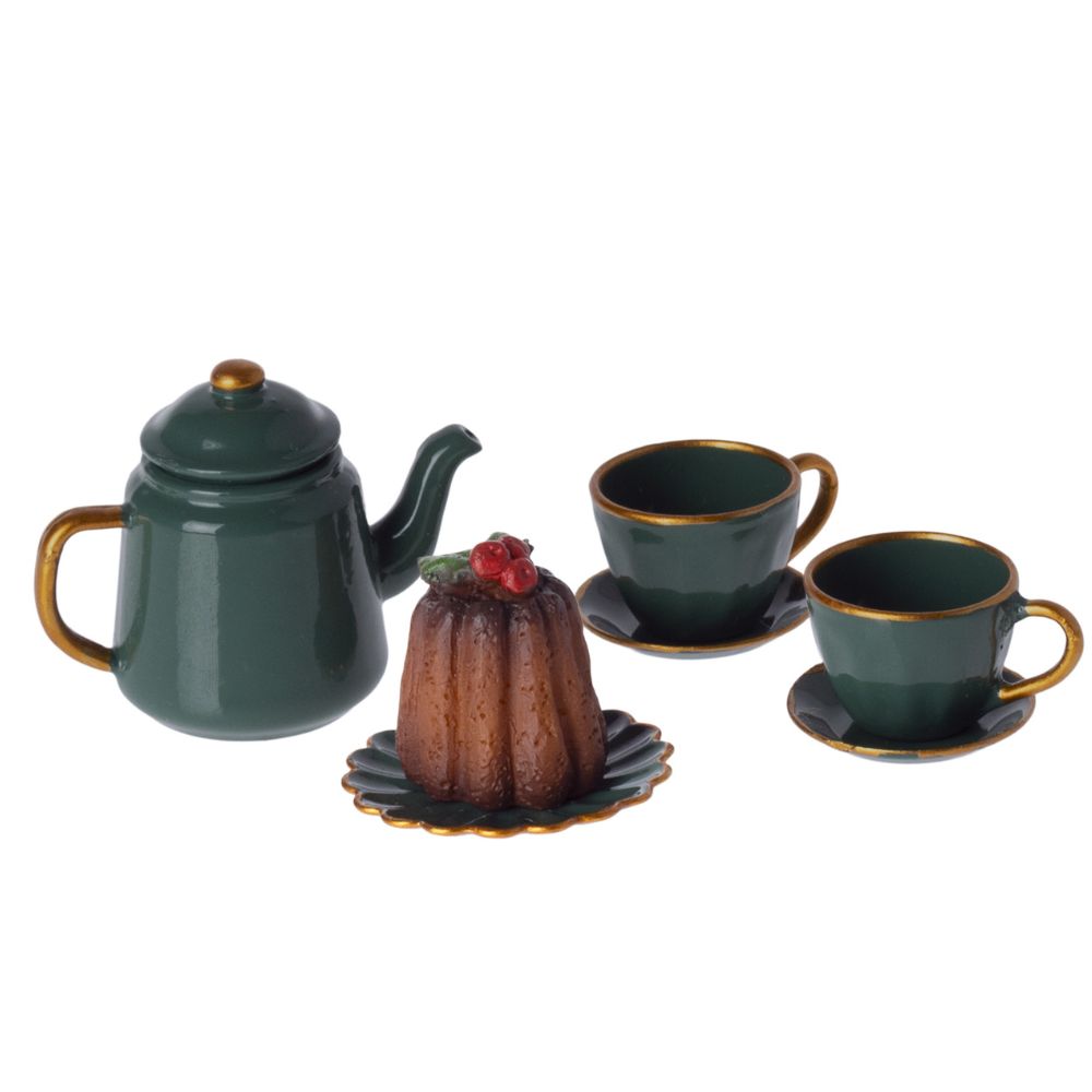 Maileg Cozy Christmas Mouse-Sized Tea Party Set