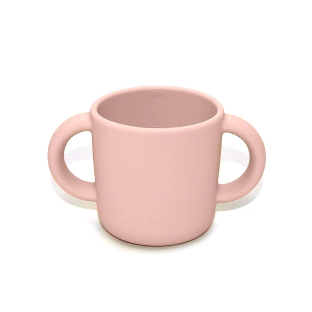 noüka Soft Blush-colored Silicone Training Cup for Little Ones