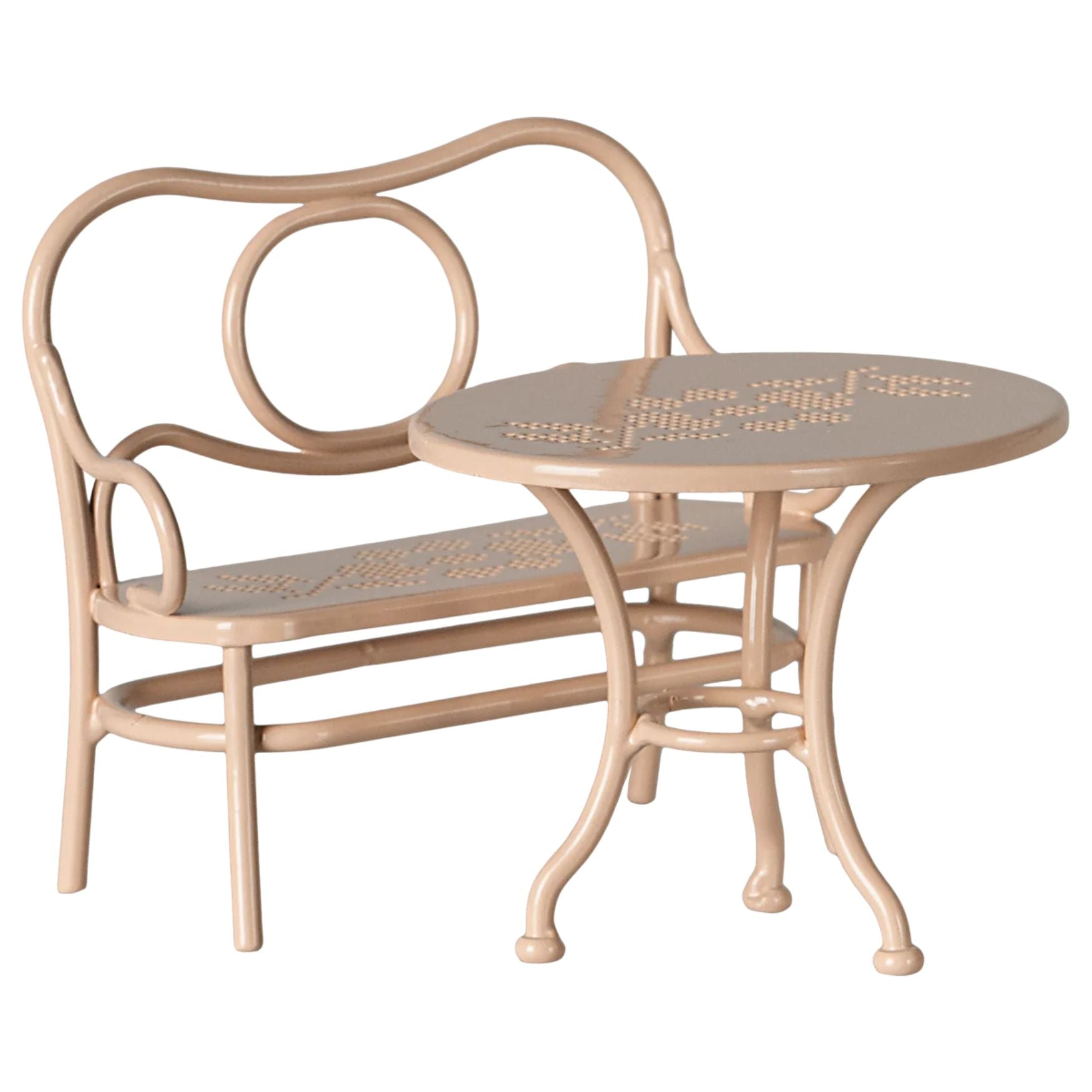 Maileg Big Pale Pink Mouse Café Furniture Set