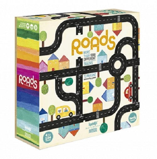 Londji Barcelona-Made Cooperative Family Roads Board Game