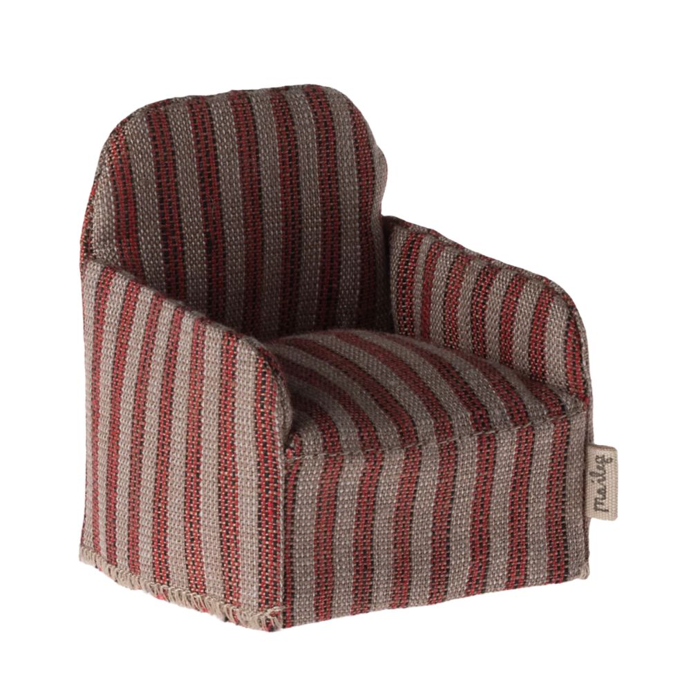 Maileg Striped Mouse Chair - Ideal for Small Friends