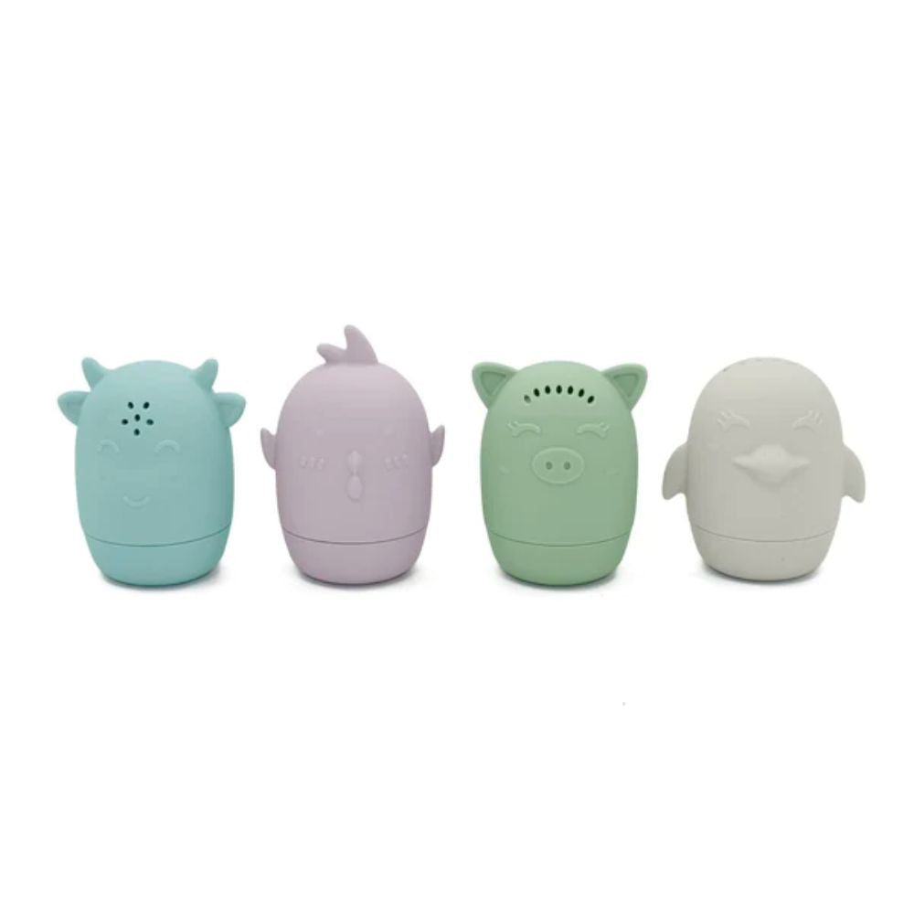 noüka Farm-Themed Sky Silicone Animal Bath Toys for Kids' Bathtime Fun