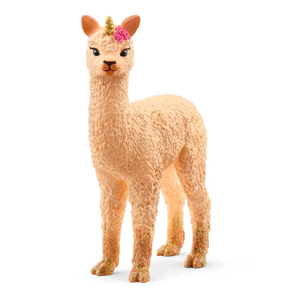 Schleich Adorable Glittery Llama Unicorn Baby Foal