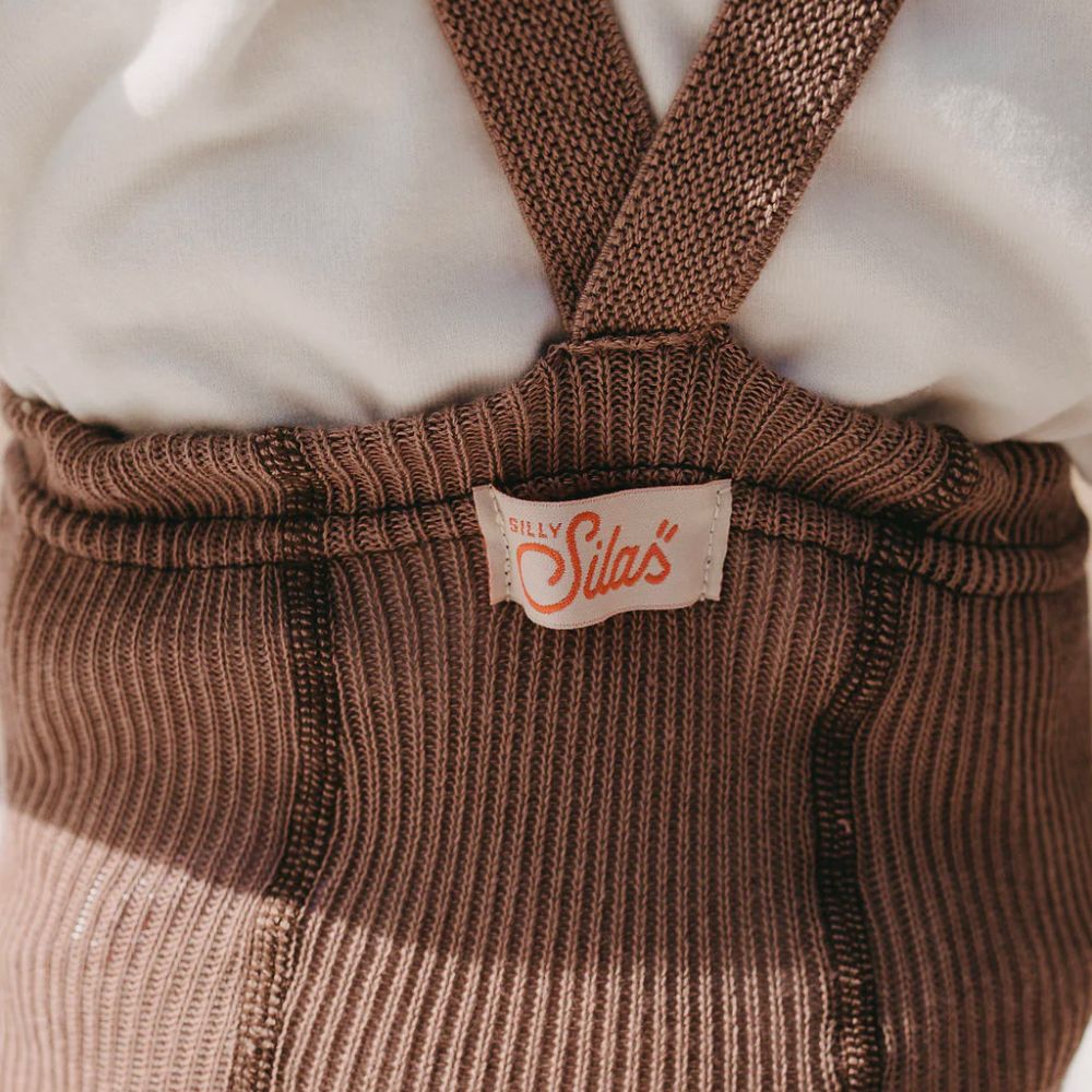 Soft and Resistant Silly Silas Organic Footless Ribbed Tights for Babies and Toddlers