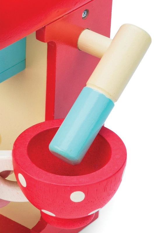 Le Toy Van Brightly - Painted Sustainable Café - Style Coffee Machine for Creative Play