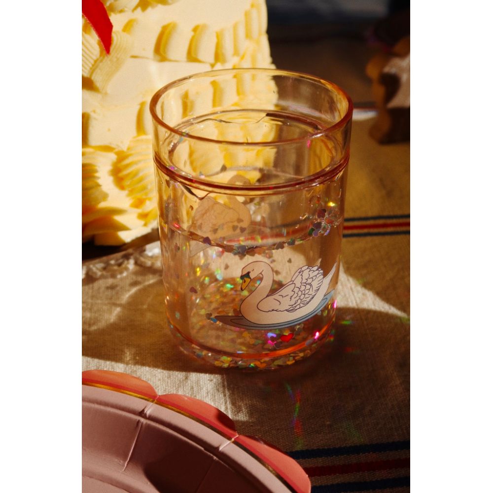 Konges Sløjd Set of Two Glitter Swan Cups