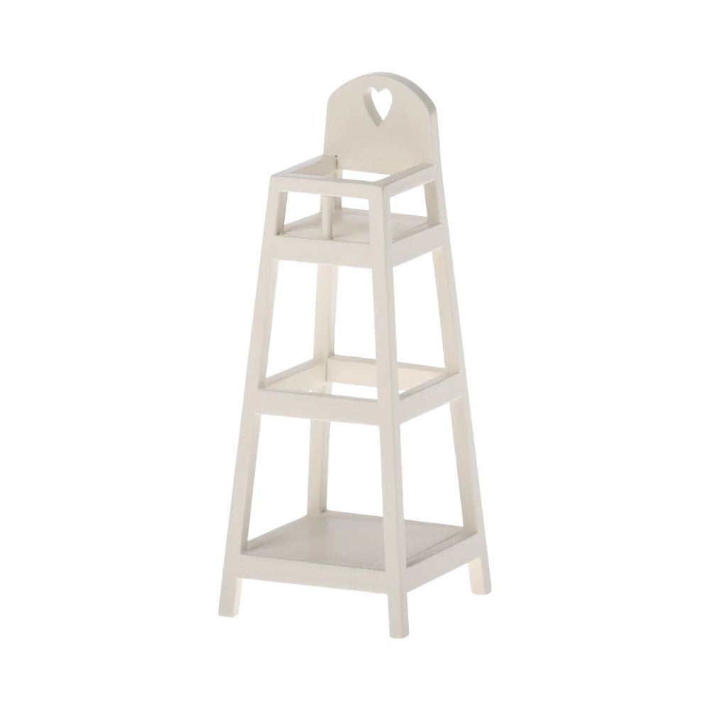 Maileg Adorable Tiny-sized Wooden High Chair for Baby Rabbits and Mice