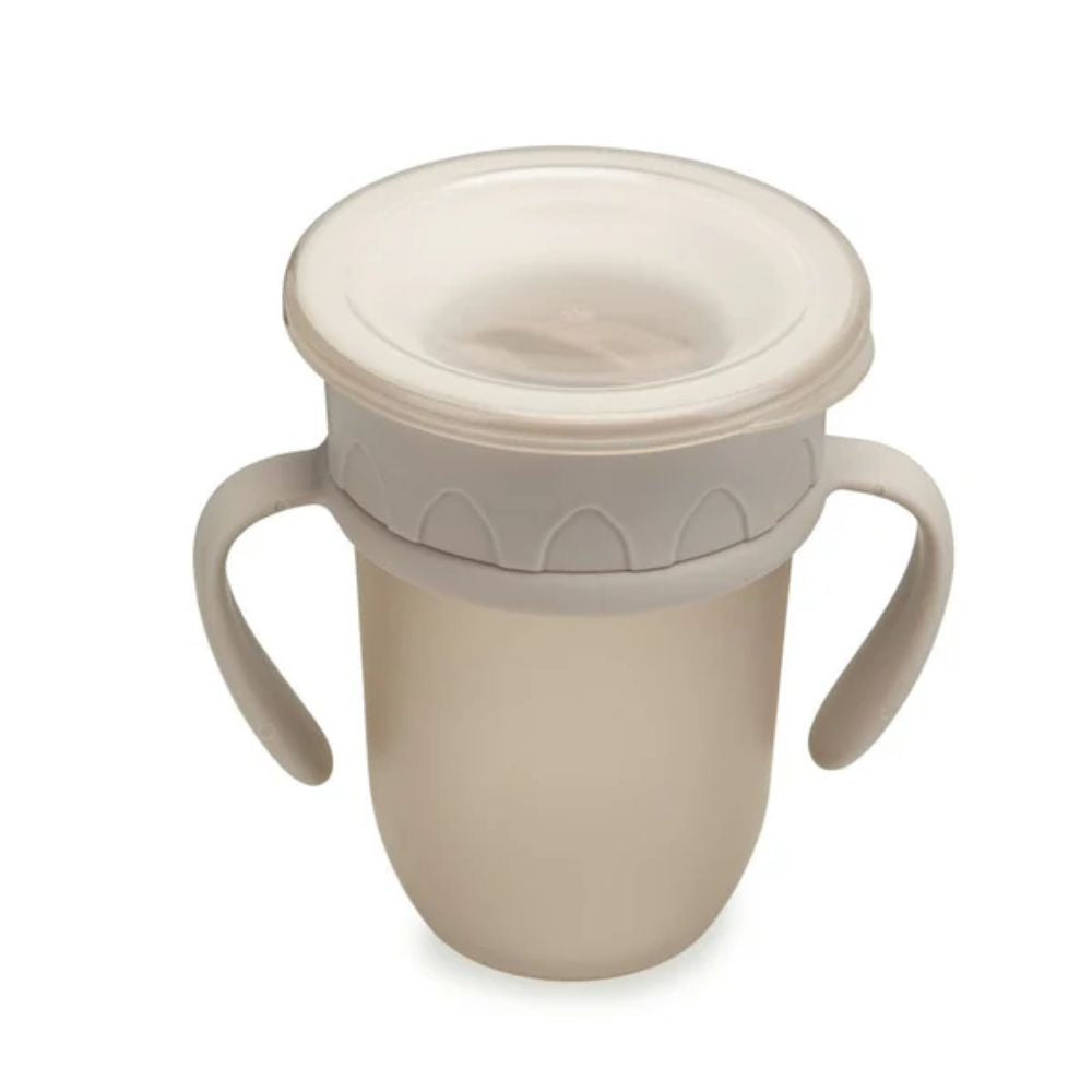 noüka All-Around Soft Sand Colored Spill-Free Toddler Sippy Cup