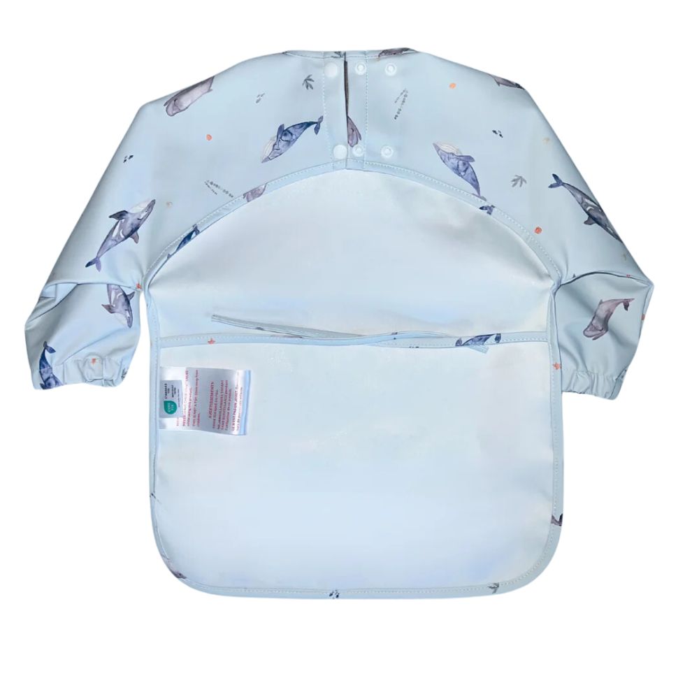 Neferland Classic Low-Pocket Long-Sleeved Bib for Kids - Combining Style and Functionality