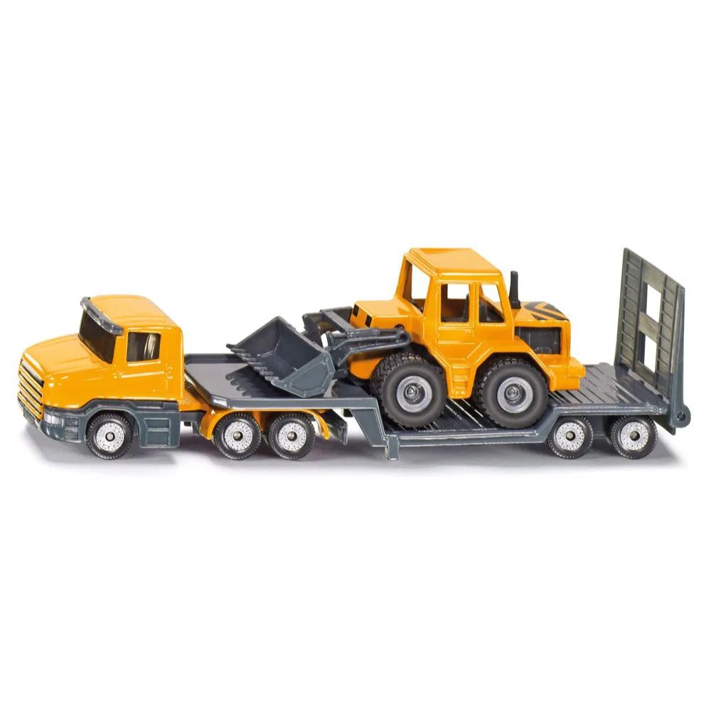 Siku Metal and Plastic Low Loader Set with Movable Front Loader