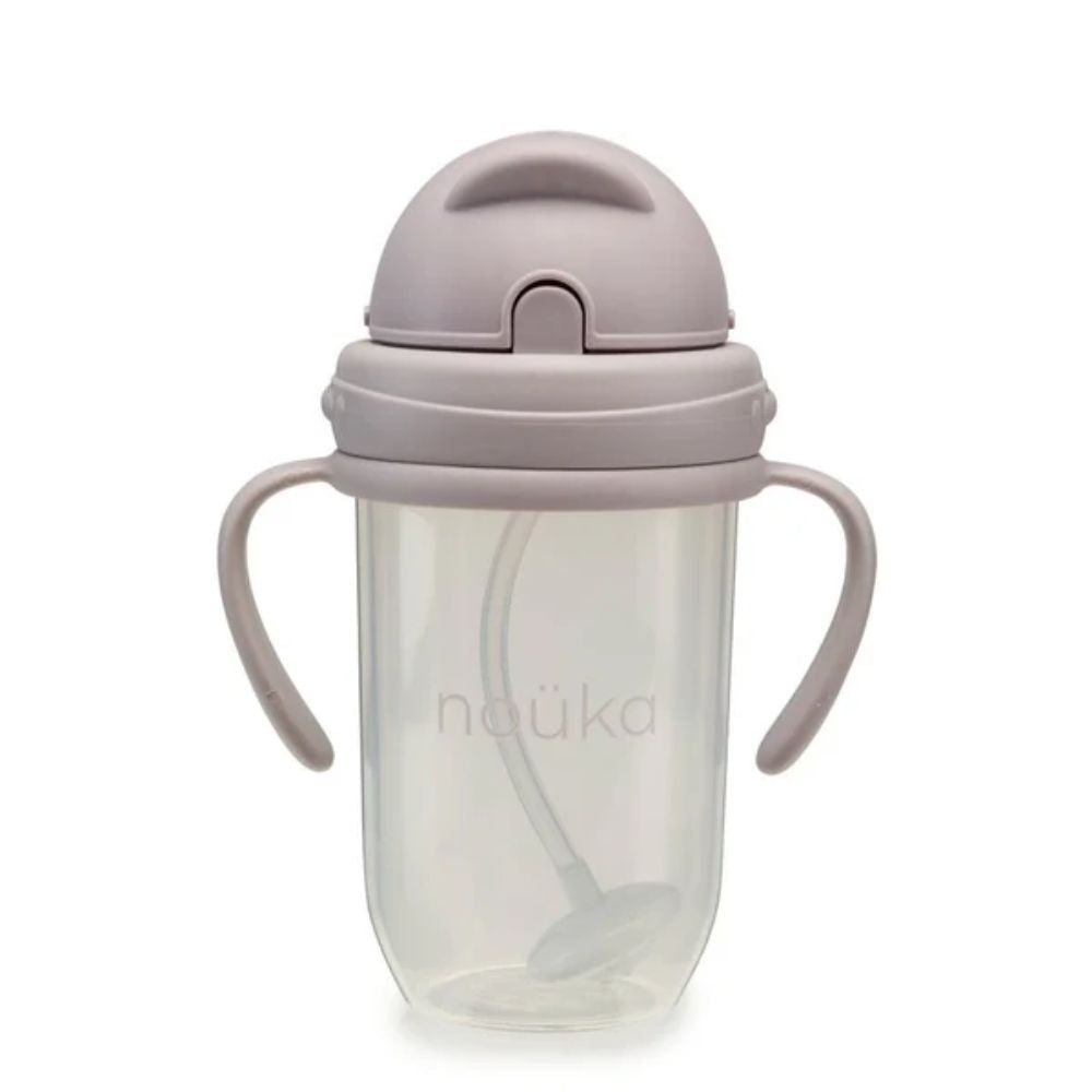 noüka 9OZ Bloom Non-Spill Weighted Flexible Straw Cup for Babies and Toddlers