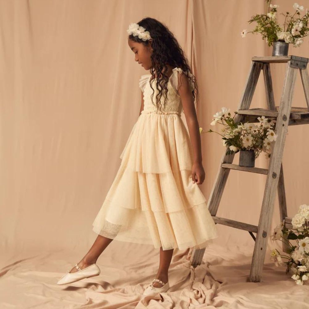 Noralee Lemon Valentina Tulle Dress Size L for Special Occasions