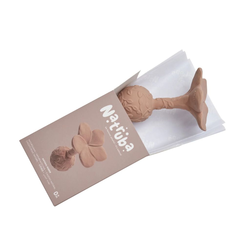 Natruba Rose - Decorative Plumeria Rattle for Babies