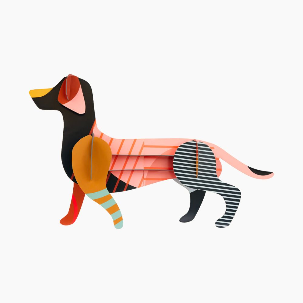 Recycled Cardboard Studio Roof Maggie Dachshund Mascot for Nursery