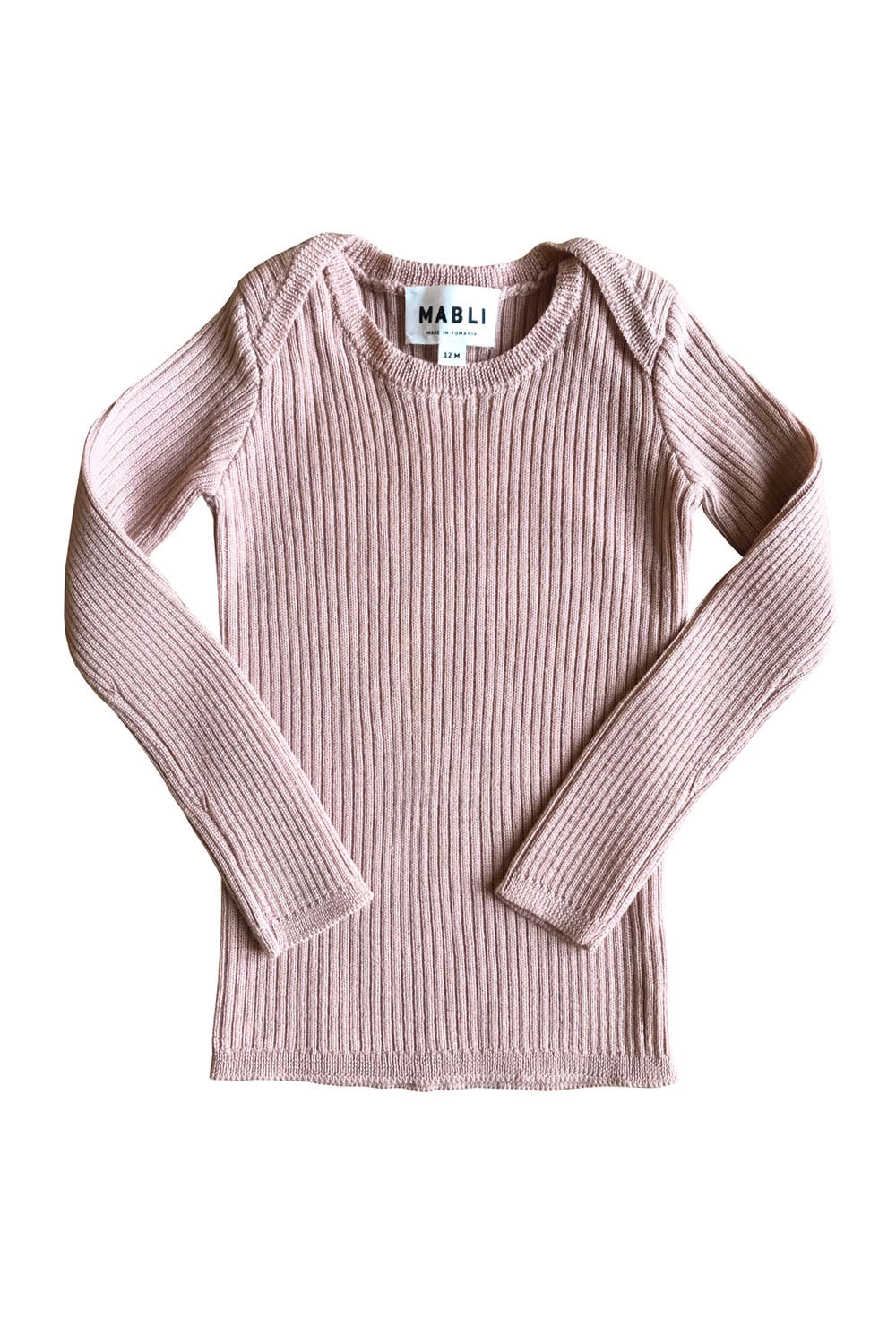 Mabli Sylfaen Supersoft Extrafine Merino Wool Skinny Rib Slim Fit Top