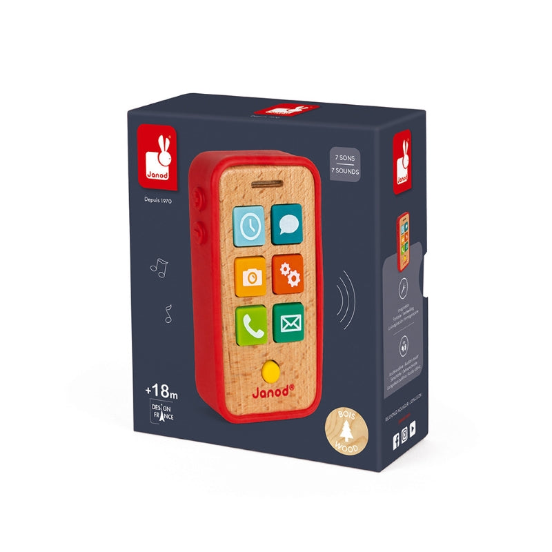 Janod Wooden Sound - Emulating Telephone for Toddlers