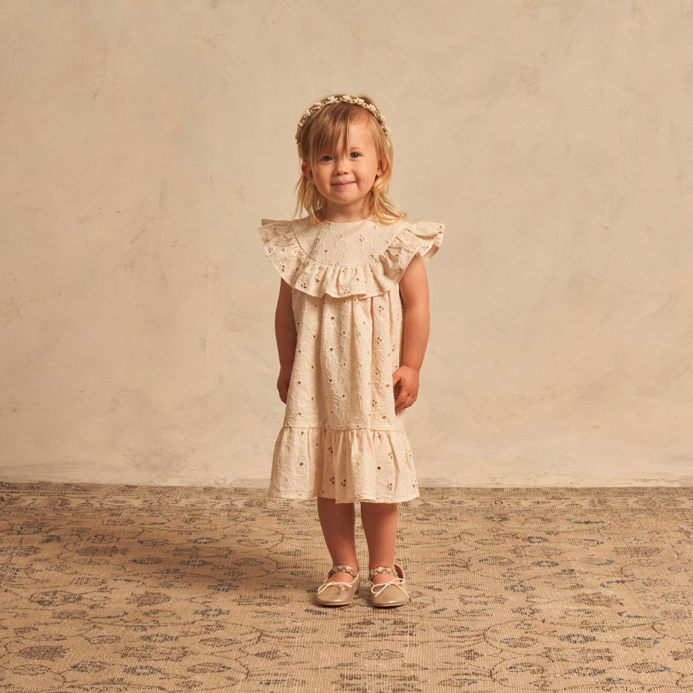 Noralee Sienna Spring Daisy Eyelet Ruffled Girls' Dress