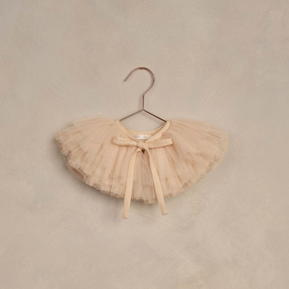Antique-Hued Noralee Tulle Ruffle Collar for Elegant Occasions