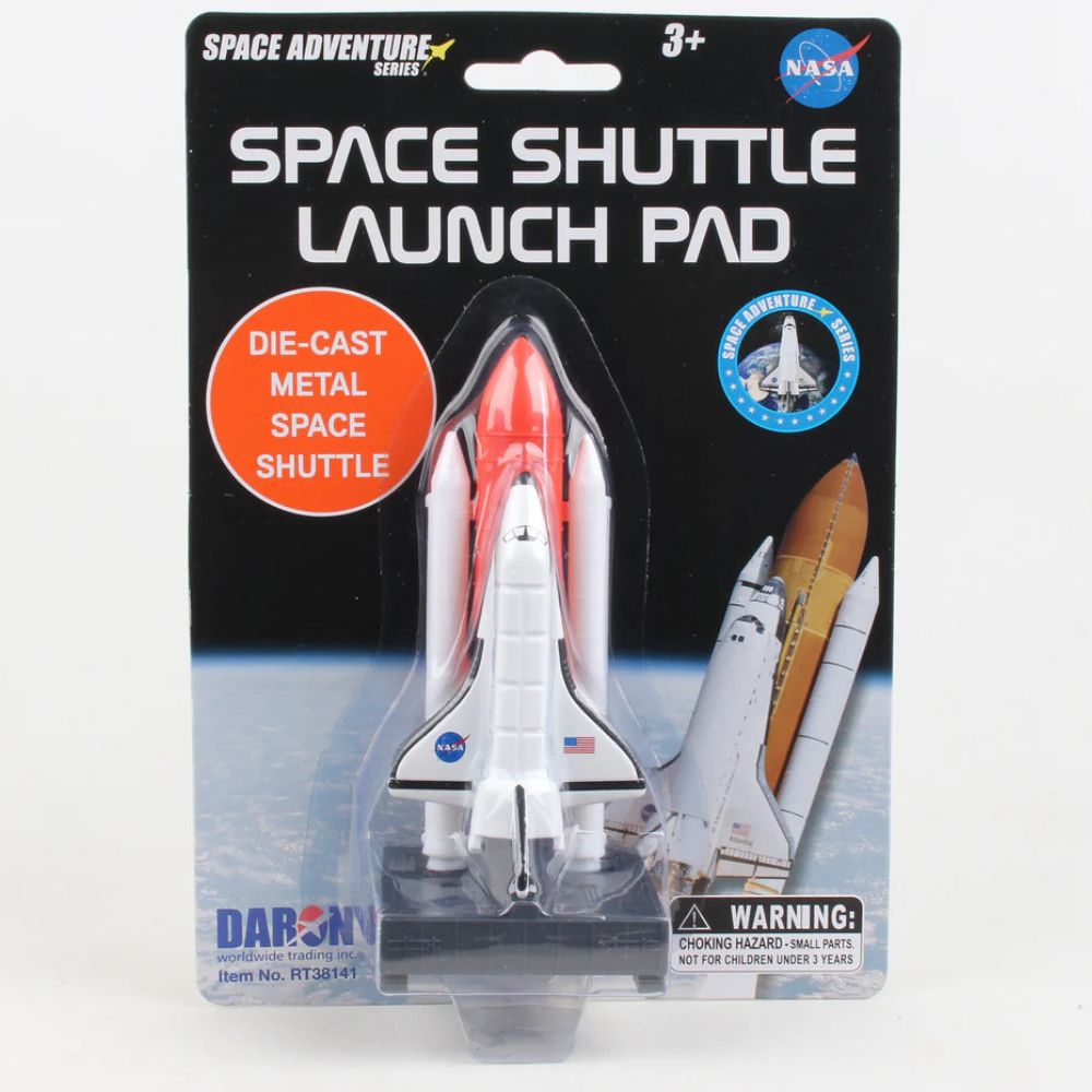 Authentic Space Shuttle Toy on Launch Pad for Space Mission Enthusiasts