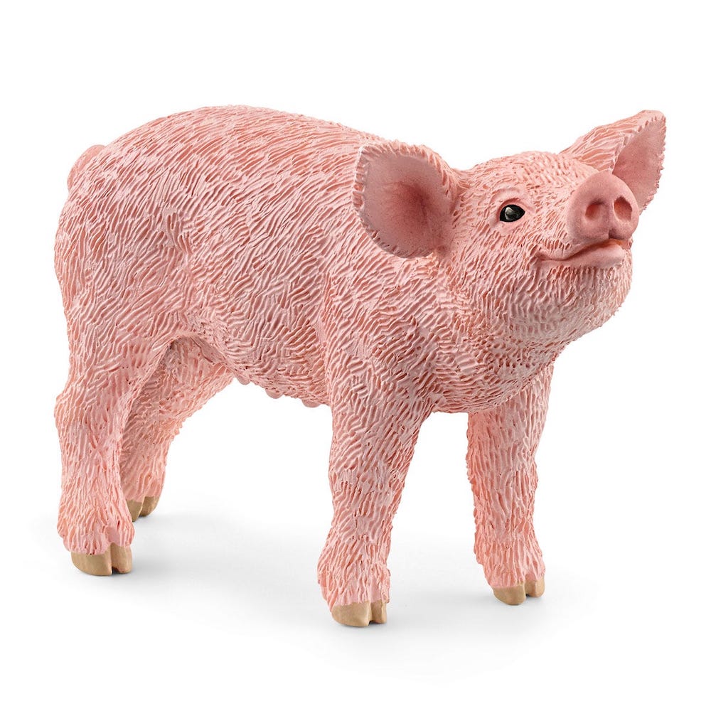 Schleich 2022 Miniature Pink Piglet Figurine for Kids