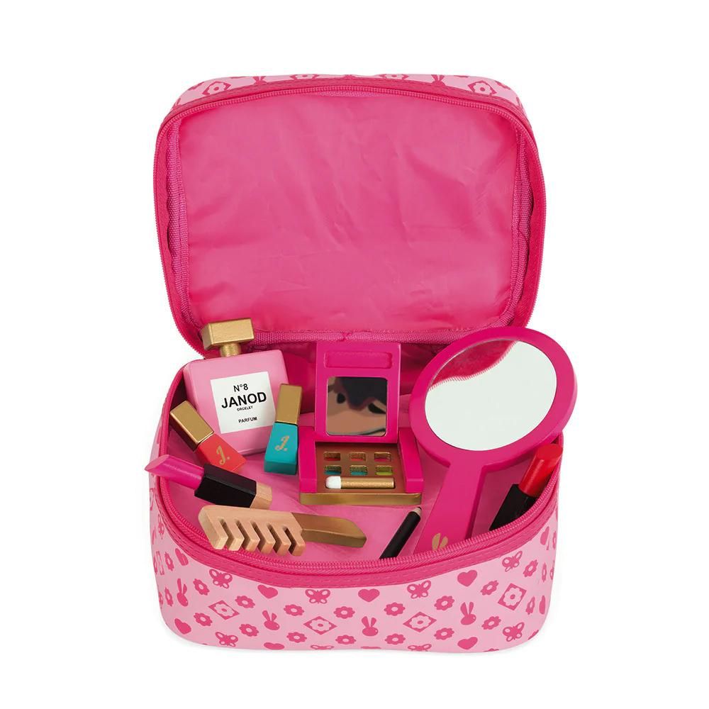Janod Charming Little Miss Vanity Case with Wooden Accessories